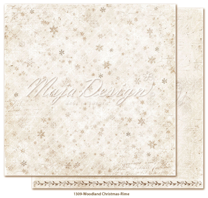 Woodland Christmas, Rime, Designpapier - Maja Design