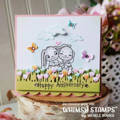 Preview: Field of Flowers, Stanzen - Whimsy Stamps