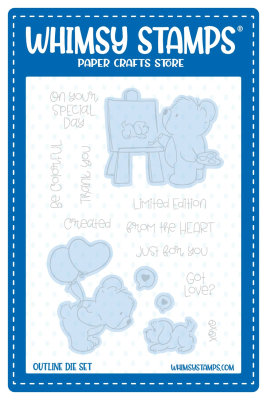 Bear Love, Stanzen - Whimsy Stamps