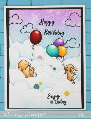 Preview: Grass and Cloud Edger, Stanzen - Whimsy Stamps