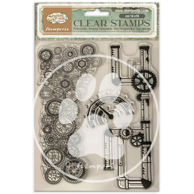 Garden of Time - Tubes and Clocks, Clearstamp - Stamperia