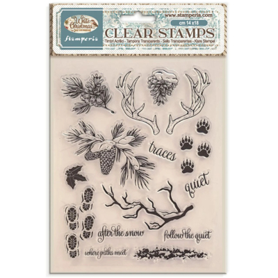 White Christmas, Clearstamp - Stamperia