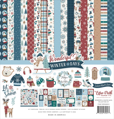 Wonderful Winter Days 12x12 Inch Collection Kit - Echo Park