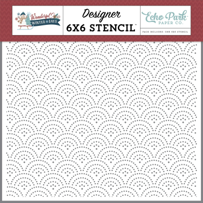 Dashing Deco Dots, Schablone - Echo Park