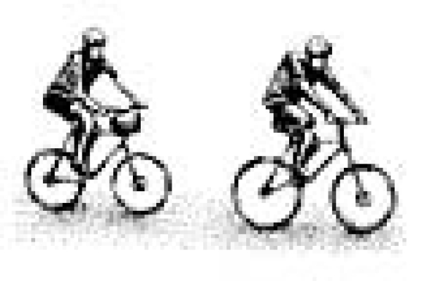 Mountain Bikers Lg, Stempel - Stampscapes