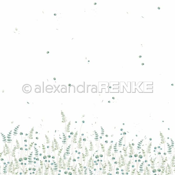 Zarte Farnwiese, Designpapier - Alexandra Renke