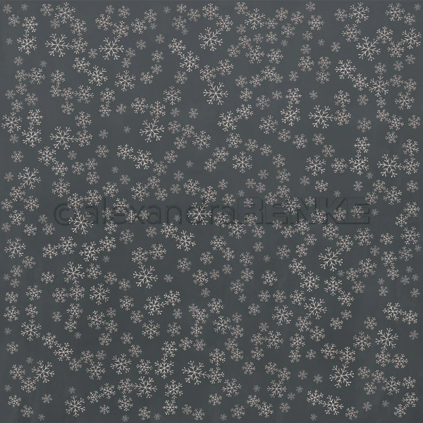 Schneeflockenzauber Mitternachtsblau, Designpapier - Alexandra Renke