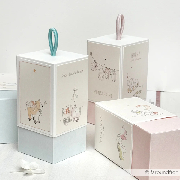 Glück in Kärtchen, Designpapier - Alexandra Renke