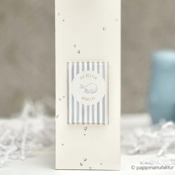 Herzchen Hellblau, Designpapier - Alexandra Renke