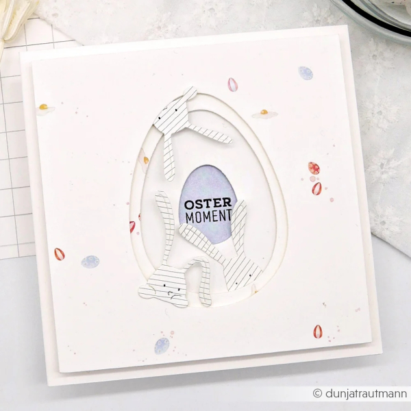 Ostereierreigen Bunt, Designpapier - Alexandra Renke