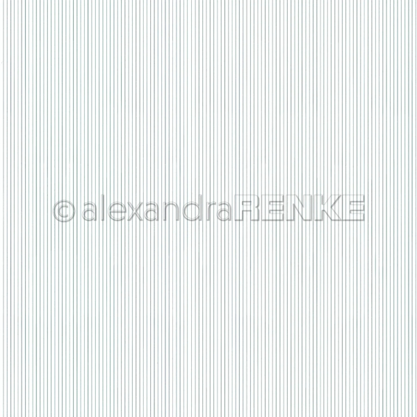 Zarte Streifen Elegant Blau, Designpapier - Alexandra Renke