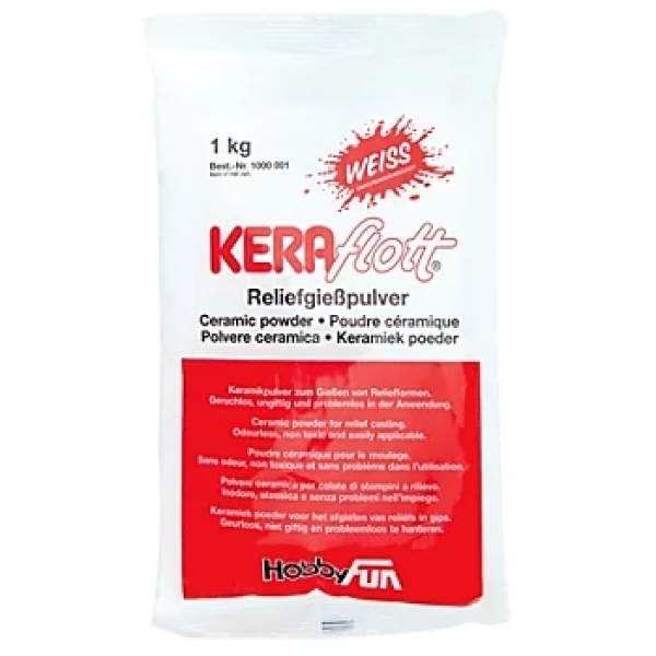 Keraflott Gießmasse weiss, 1 kg