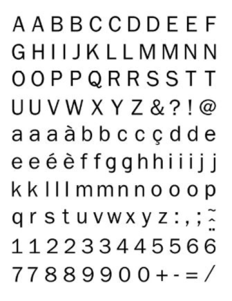 Alphabet Modern, Clearstamp - Artemio