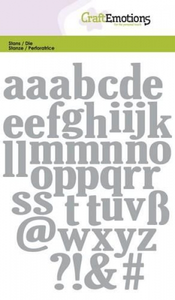 Lowercase Alphabet, Stanze - CraftEmotions