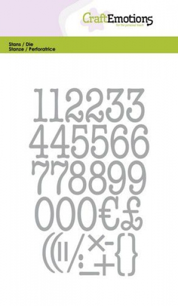 Typewriter Numbers, Stanze - CraftEmotions