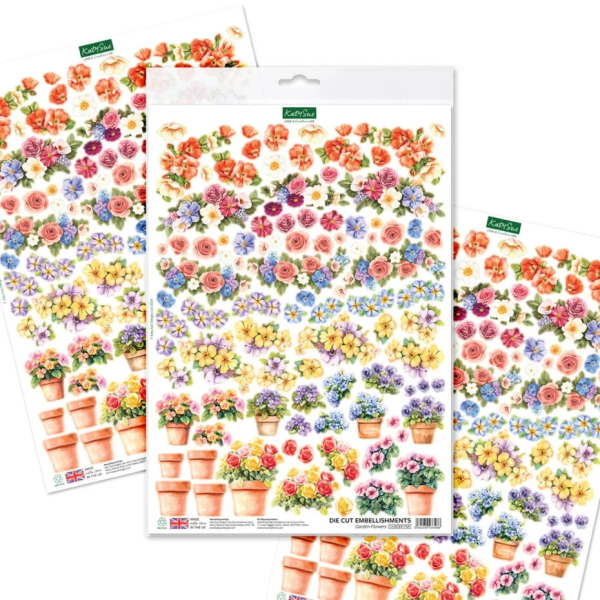 Garden Flowers, Die-Cuts - Katy Sue Designs