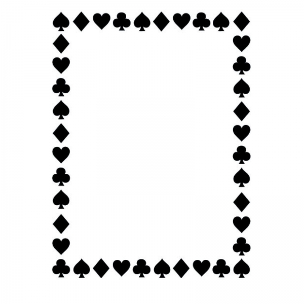 Suit of Card Border, Prägeschablone - Darice