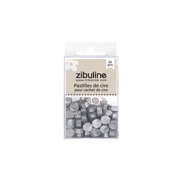 Wax Beads, Silber Perlmutt - Zibuline