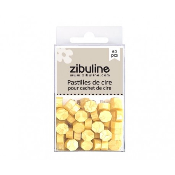 Wax Beads, Gelb Perlmutt  - Zibuline