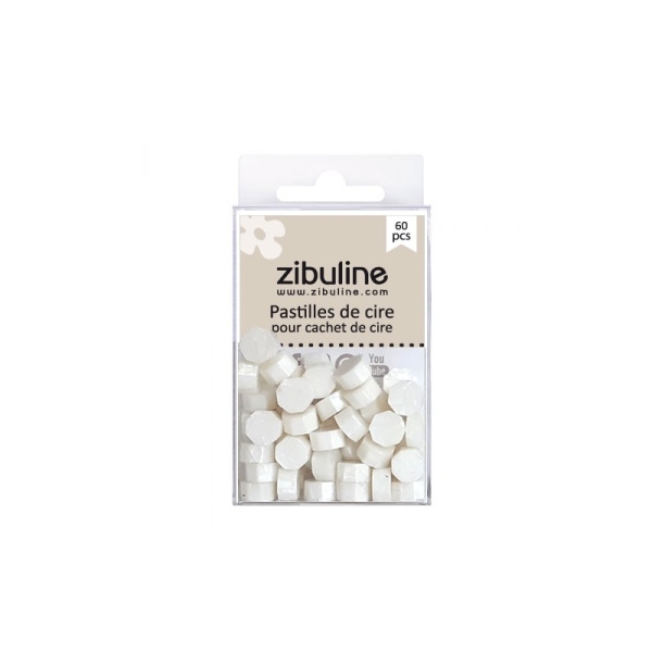 Wax Beads, Weiss Perlmutt - Zibuline