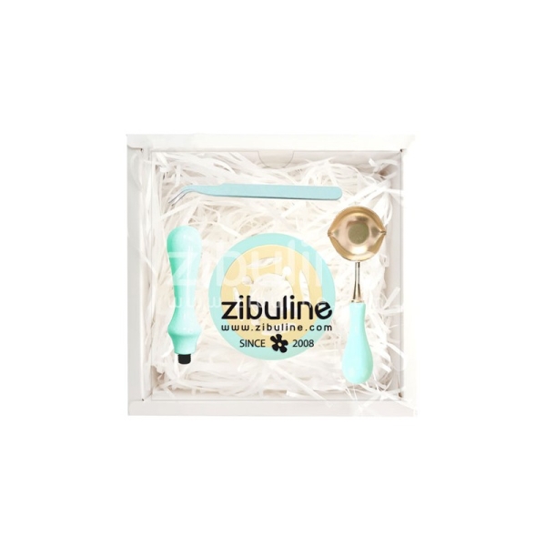 Wachssiegel-Set, Mint - Zibuline