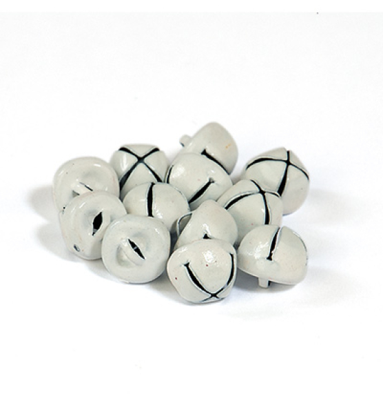 Christmas Bells Weiss 10 mm, 12 Stück