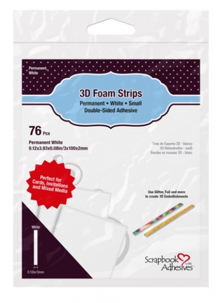 3D Klebestreifen, weiss - Scrapbook Adhesives