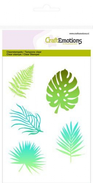 Tropical Leaves Silhouette, Clearstamp - CraftEmotions