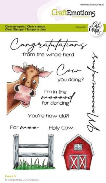 Cows #5, Clearstamp - CraftEmotions