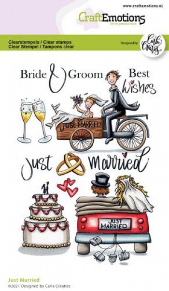 Just Married, Clearstamp - CraftEmotions