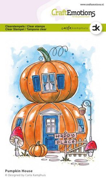 Pumpkin House, Clearstamp - CraftEmotions