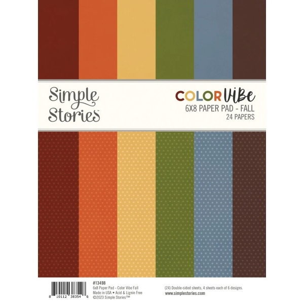 Color Vibe Fall, 6x8 Paperpad - Simple Stories