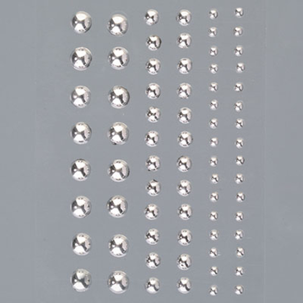Halbperlen selbstklebend, Silber - EFCO