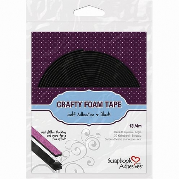 Crafty Foam Tape, schwarz - Scrapbook Adhesive