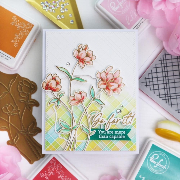 Go For It, Hotfoil Plate – Pinkfresh Studio