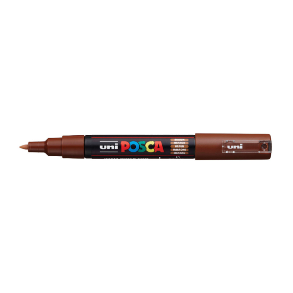 UNI POSCA Marker PC-1MC, Braun