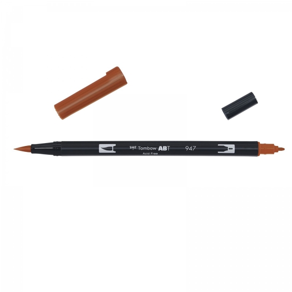 ABT Dual Brush Pen, Burnt Sienna - Tombow