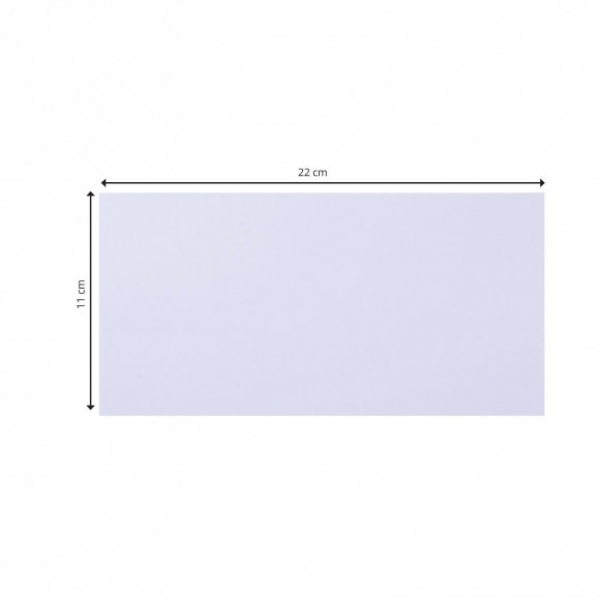 Doppelkarten 11 x 22 cm, Weiss - Vaessen