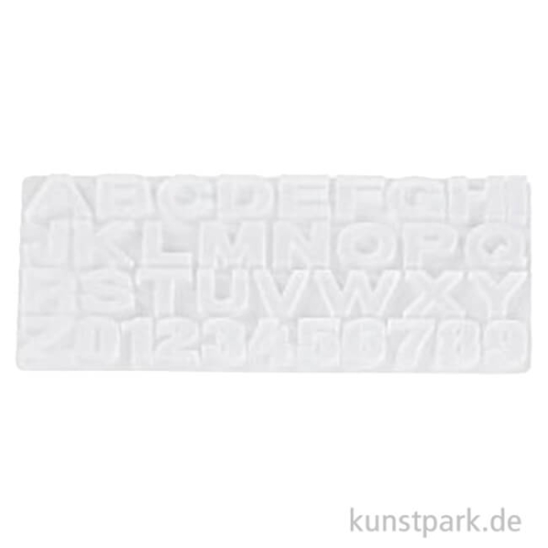 Silikongießform Buchstaben/Zahlen - HobbyFun