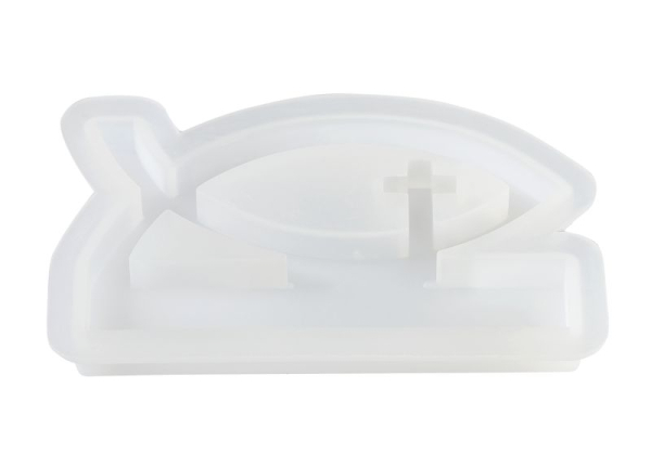 Silikongießform Fisch-Kreuz - HobbyFun
