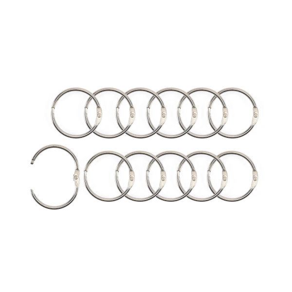 Buchbinderinge 3,2 cm, Silber - Vaessen