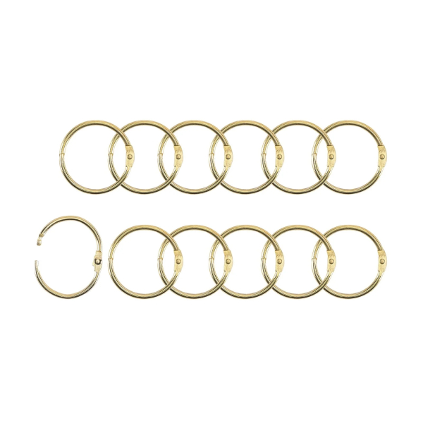 Buchbinderinge 3,2 cm, Gold - Vaessen