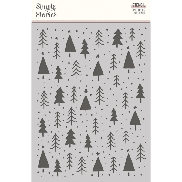 Pine Trees, Schablone - Simple Stories