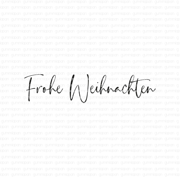 Frohe Weihnachten, Rubberstamp – Gummiapan