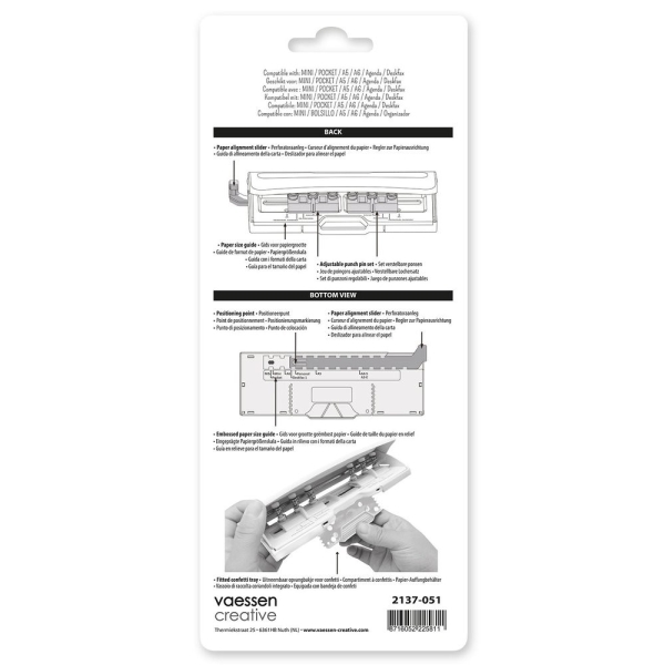 Verstellbarer 6-fach Locher - Vaessen