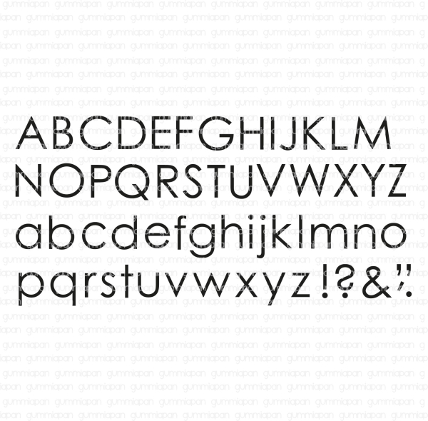 Alphabet, Rubberstamp - Gummiapan