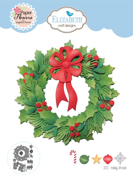 Holiday Wreath, Stanze - Elizabeth Craft Designs