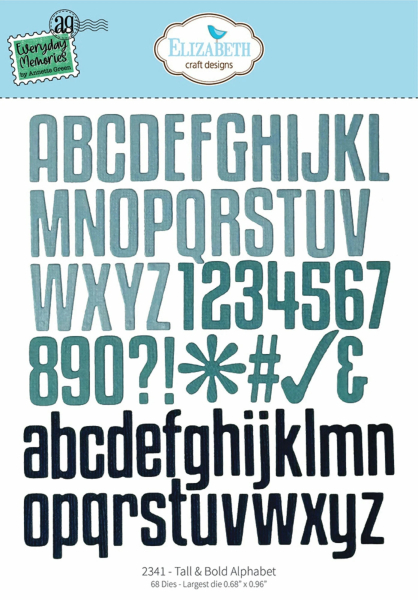 Tall & Bold Alphabet, Stanze - Elizabeth Craft Design