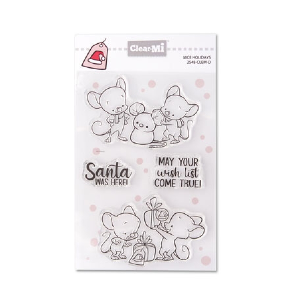 Mice Holidays, Clearstamp - Impronte d'Autore