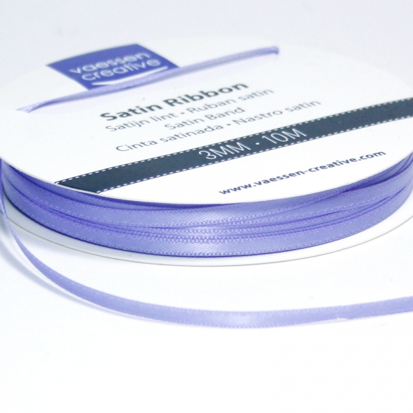 Satinband 3mm, Lavendel - Vaessen